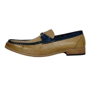 Antonio Cerrelli elite scotch tan embossed man-made loafers 12